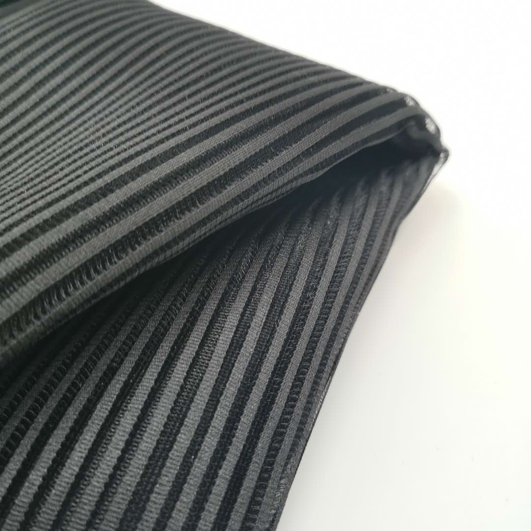 Black Soft Polyester Breathable Mesh Fabric for Garments