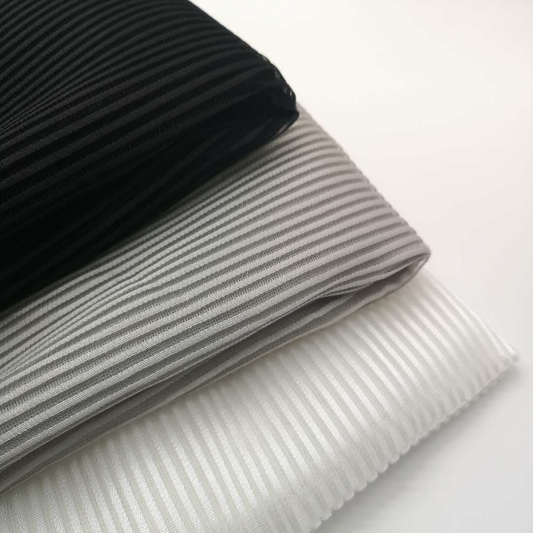 Grey Stripe Quick Dry Mesh Fabric for Bag