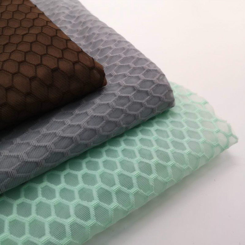 Green Thin 3d Spacer Air Mesh Factory Polyester for Curtain