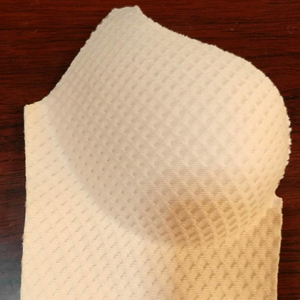 Double-sided plain mesh cloth with diamond hole