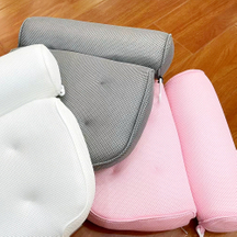 4D Polyester Air Mesh Bath Pillow Breathable with Cups