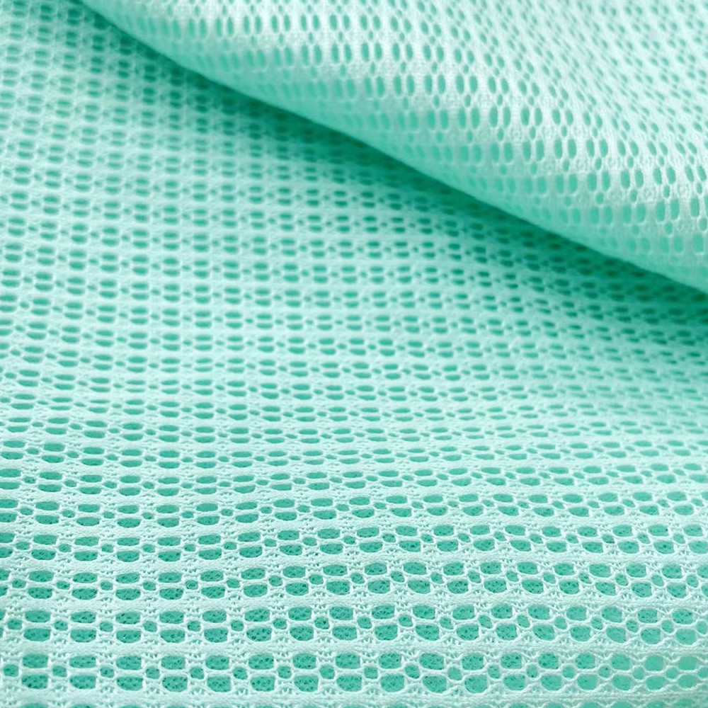 Green Honeycomb High Quality Polyester Mesh Fabric Breathable for Office Chair Cushion