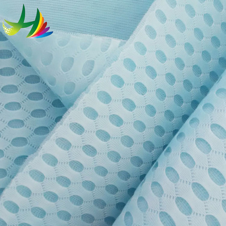 Blue Breathable 100% Polyester 3d Air Mesh Fabric Mattress 