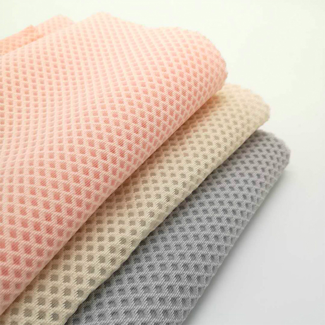 Double - Sided Hexagonal Rhomboid Polyester Mesh Fabric