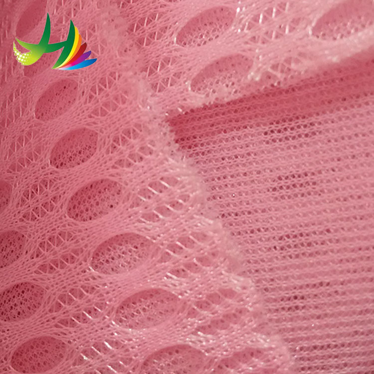 Pink Breathable Soft Polyester Air Mesh Fabric for Cushion