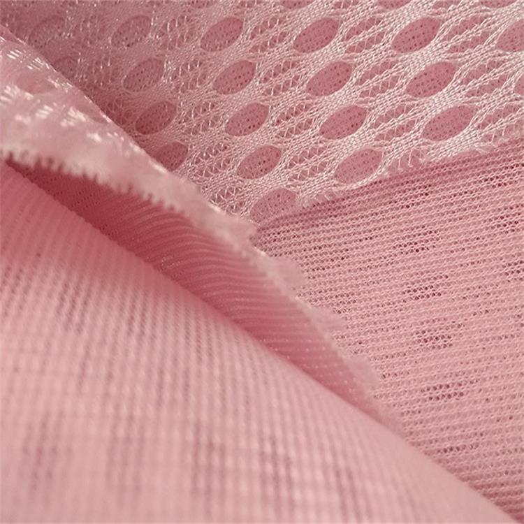 Pink Breathable Soft Polyester Air Mesh Fabric for Cushion