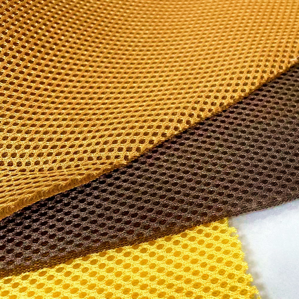 Two-color Black Background Large Hexagonal Mesh Fabric Breathable Interval Mesh Fabric Office Pillow Fabric