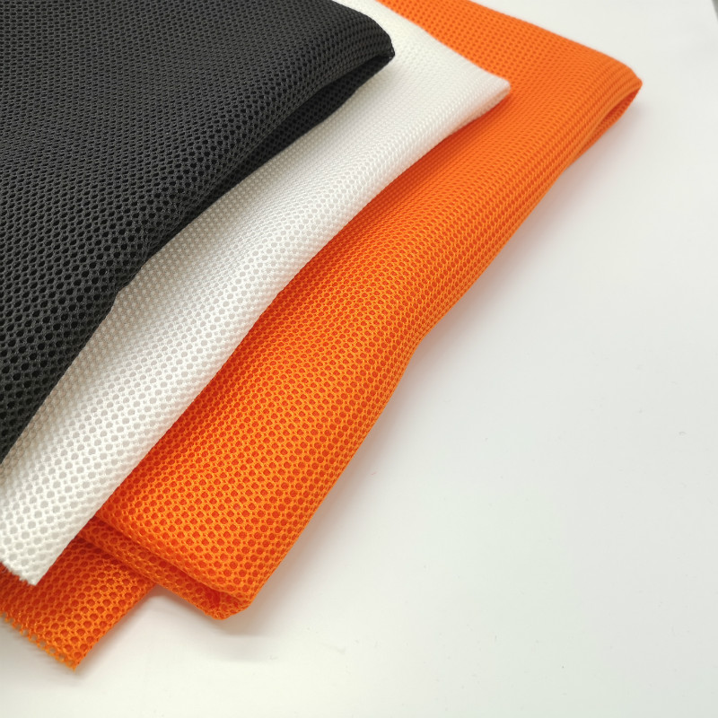 Orange Small Hole Breathable Mesh Fabric for Sports Shoes