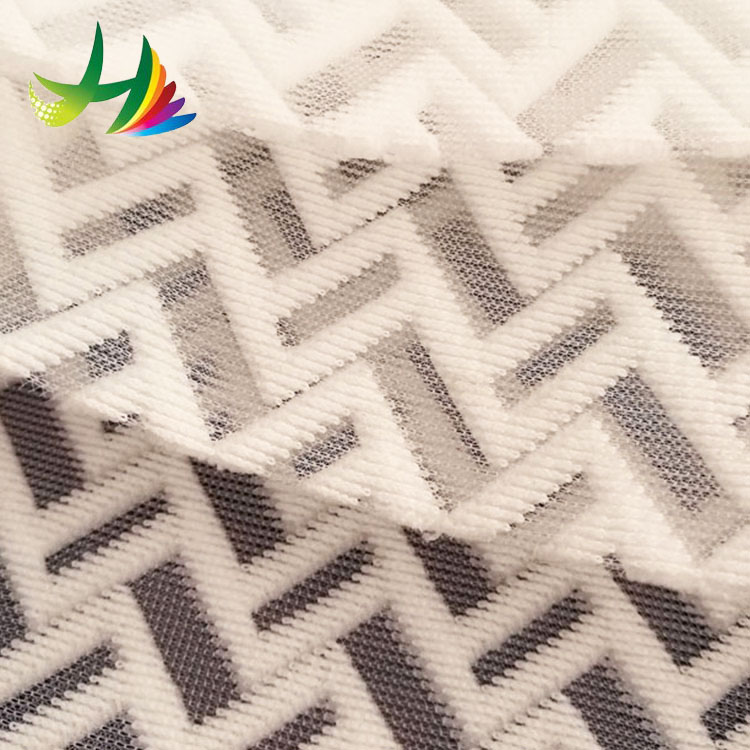 White Bamboo Grain Polyester 3d Spacer Mesh Fabric for Mattress 