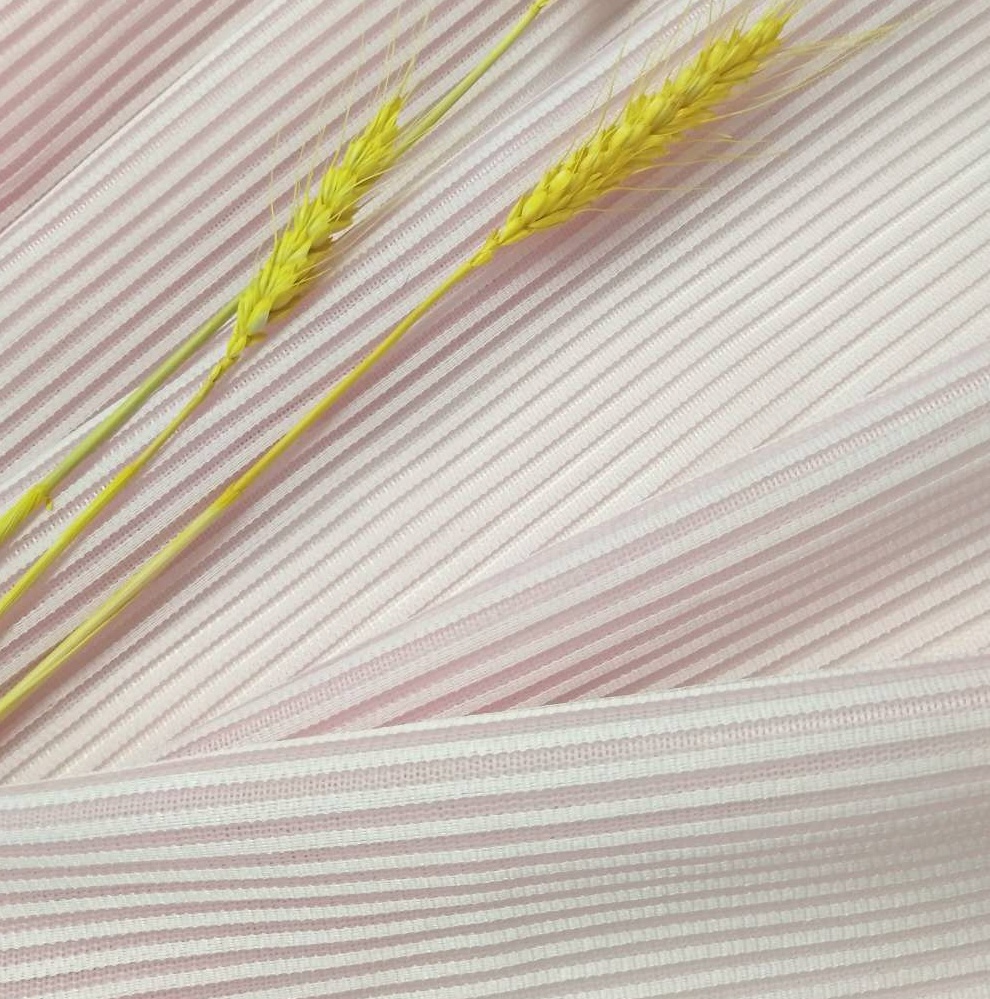 Grey Stock Stripe Air Mesh Fabric for Garments