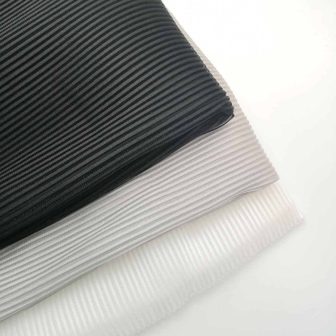 Black Soft Polyester Breathable Mesh Fabric for Garments