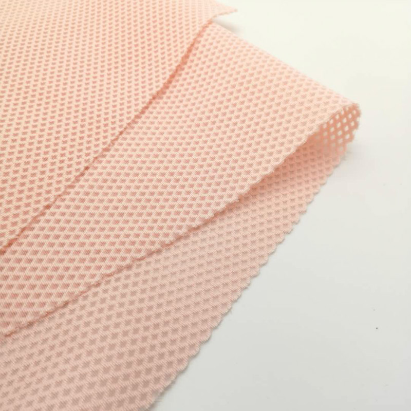 Double - Sided Hexagonal Rhomboid Polyester Mesh Fabric
