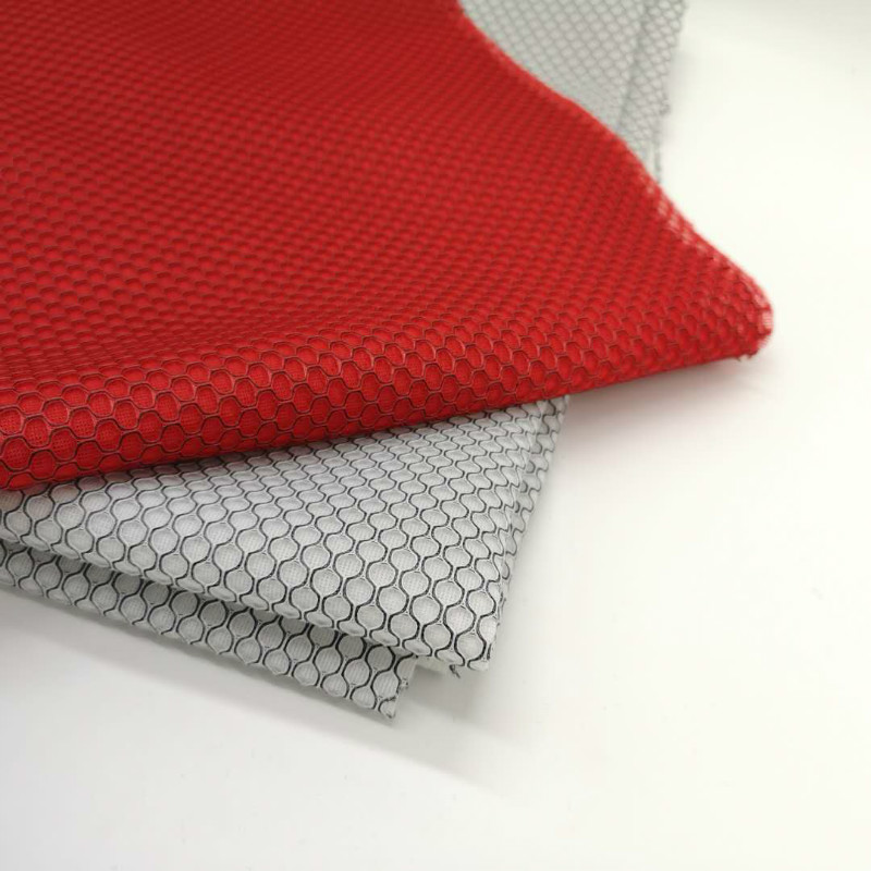 Yellow Red Orange Color Tricot Polyester 3d Air Mesh from China manufacturer 